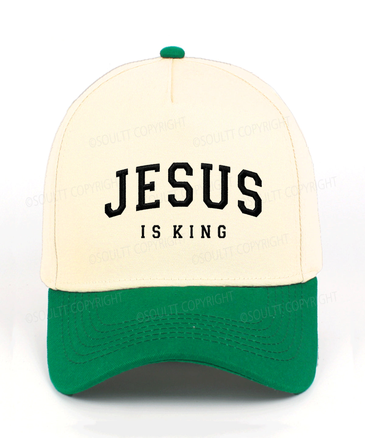 Jesus Is King Embroidered Christian Trucker Hat