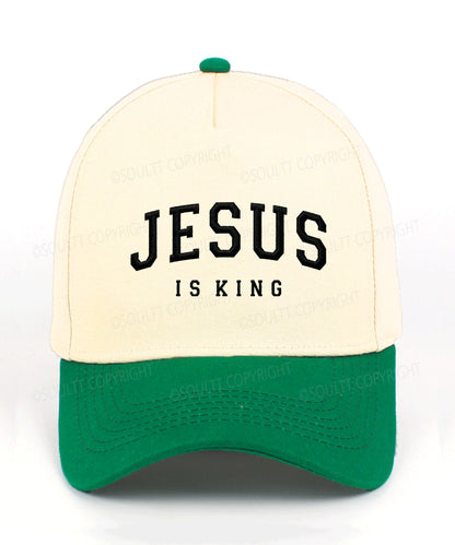 Jesus Is King Embroidered Christian Trucker Hat