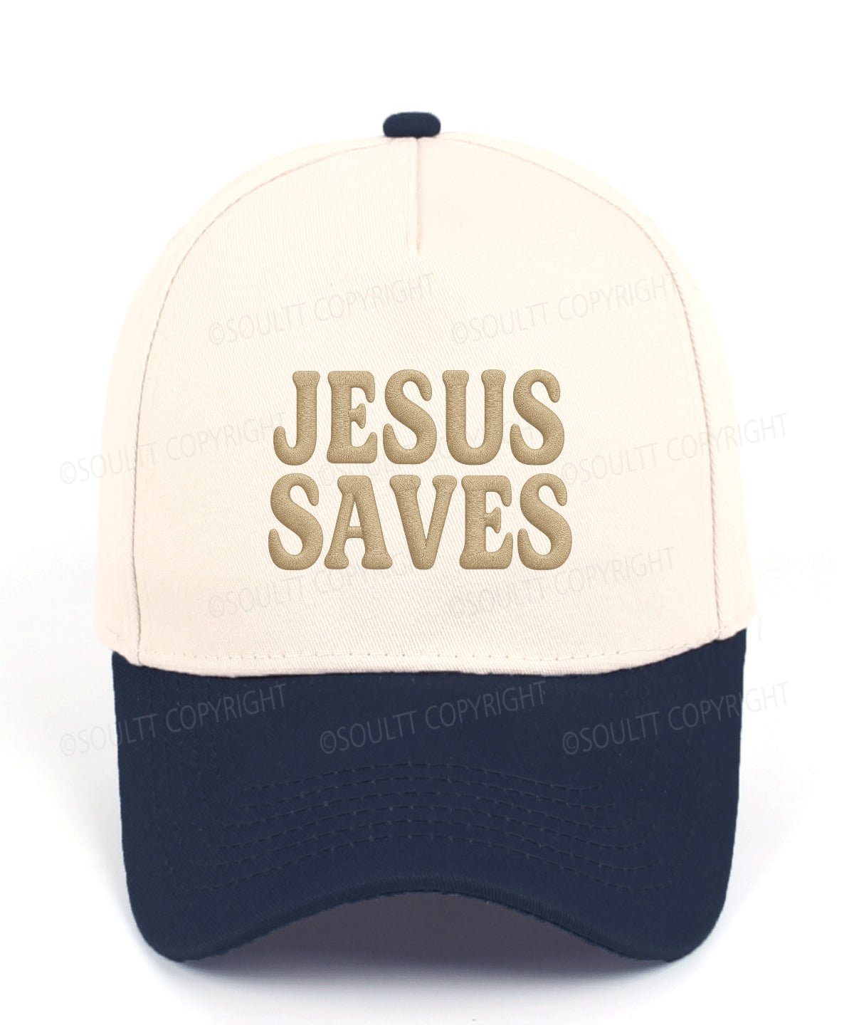 Jesus Saves Embroidered Christian Trucker Hat