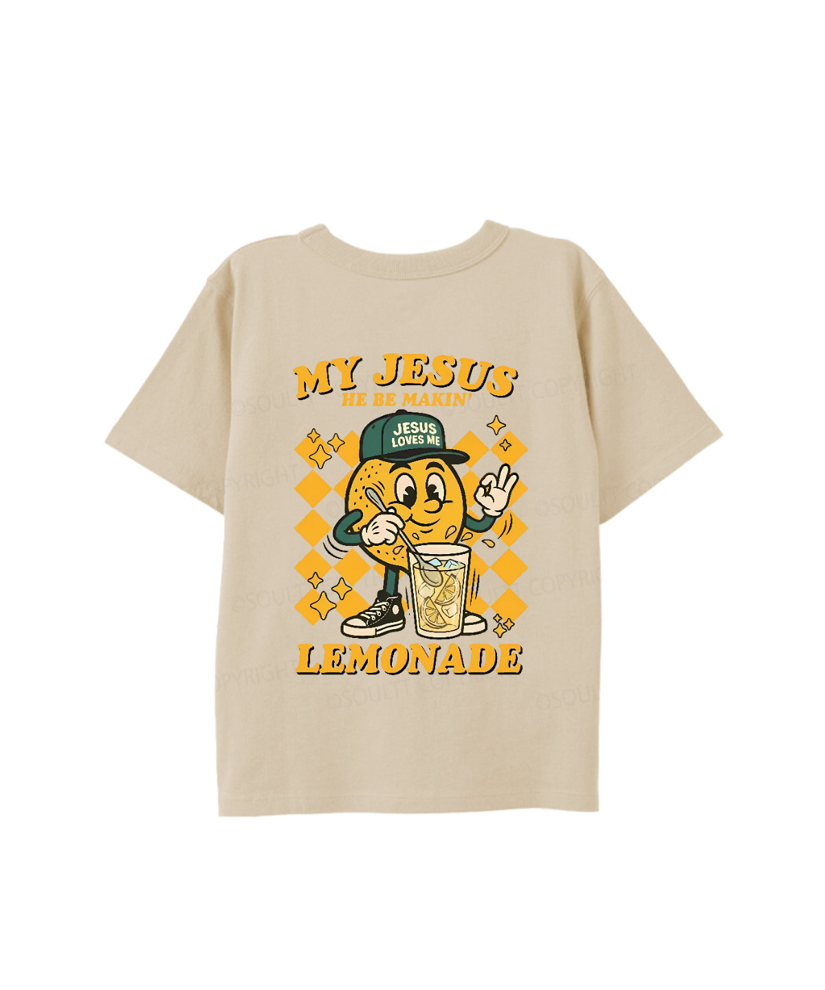 Kids Life Gave Me Some Lemons Double Sided Cotton Christian T-shirt