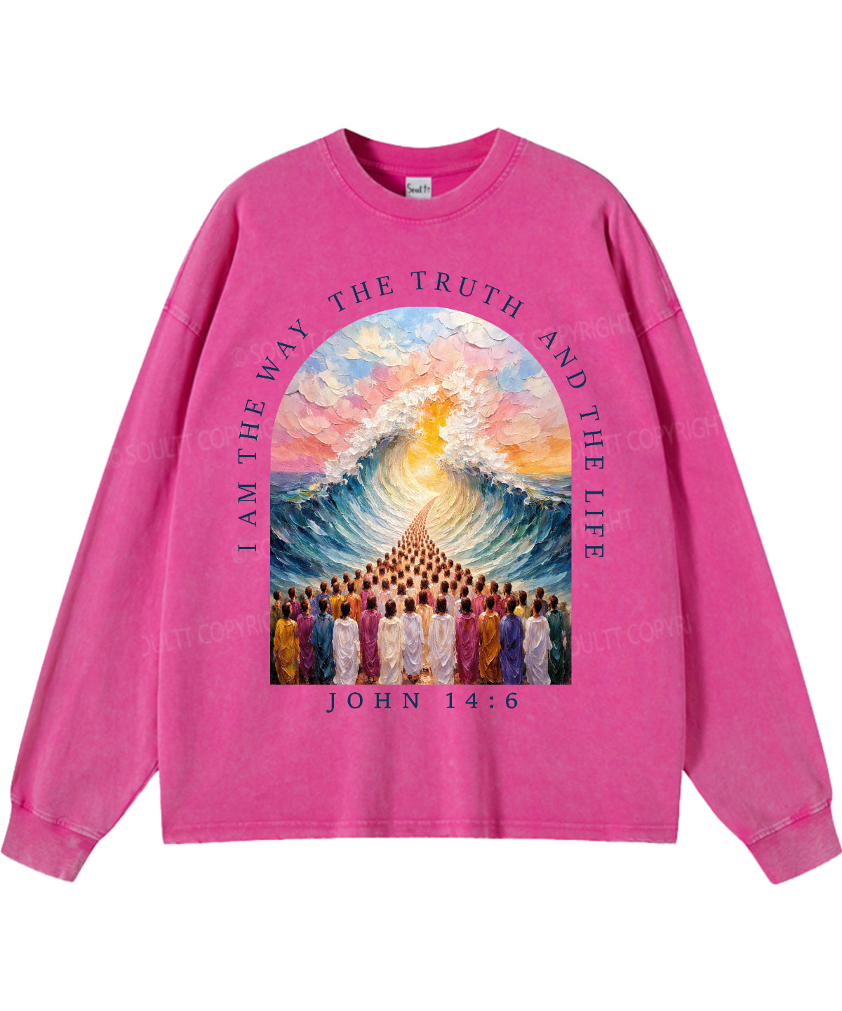 I Am The Way Washed Christian Long-sleeve T-shirt