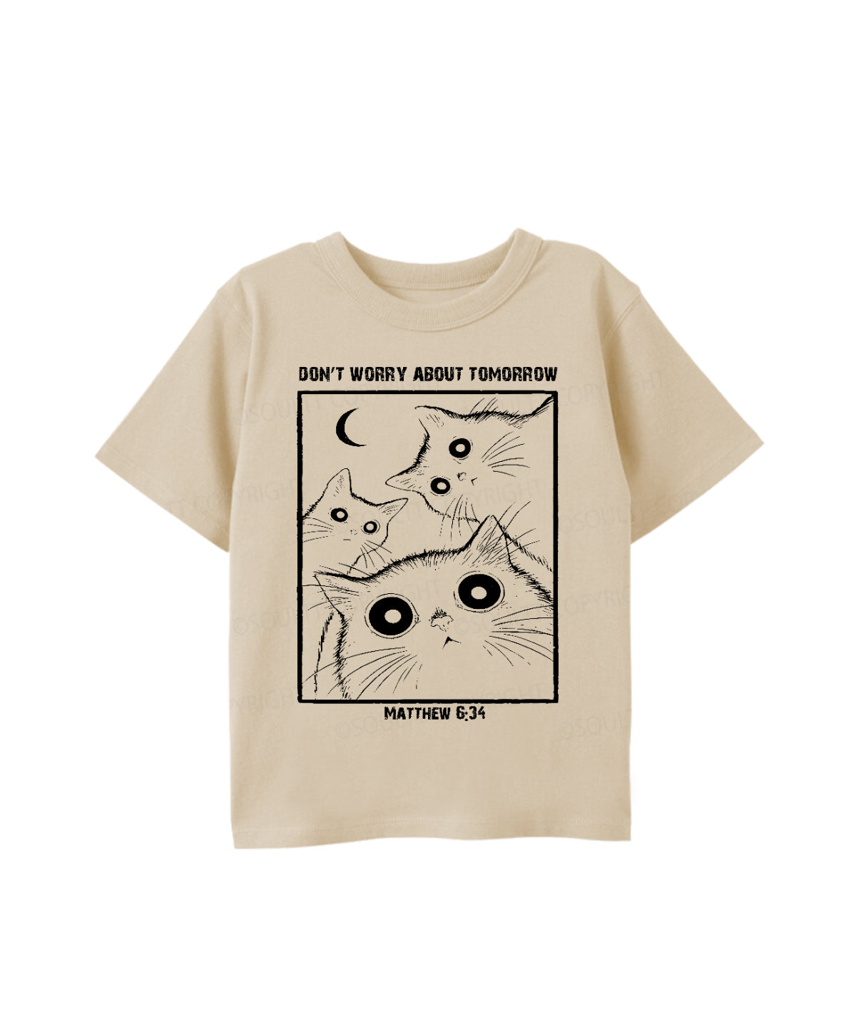 Kids Don't Worry About Tomorrow Cotton Christian T-shirt