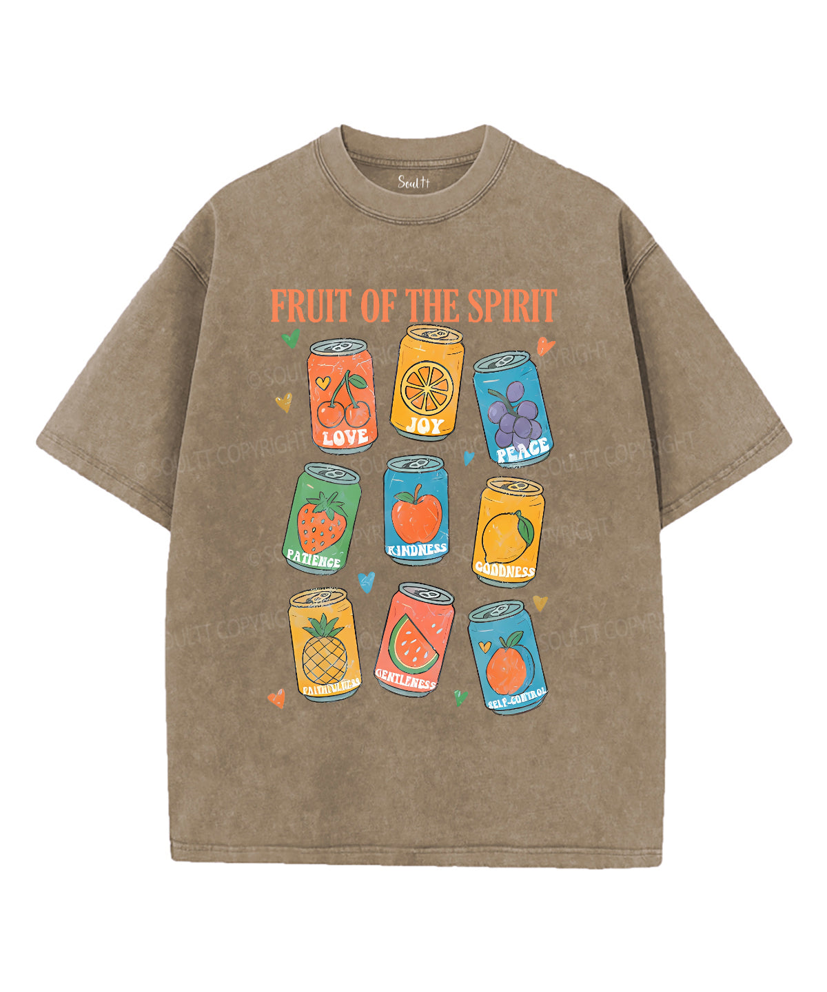 Fruit Of The Spirit Unisex Washed Christian T-shirt
