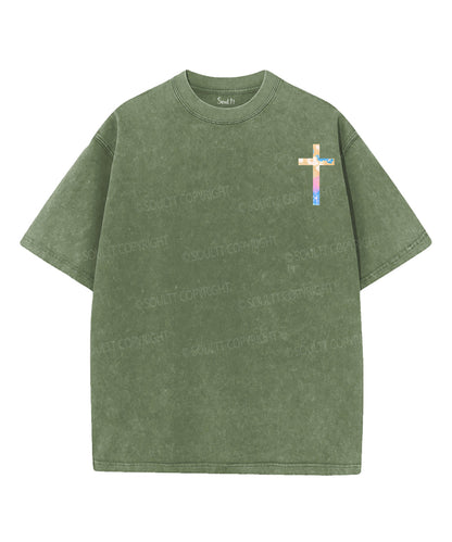 He Makes All Things New Double Sided Unisex Washed Christian T-shirt