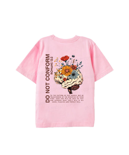 Kids Do Not Conform Double Sided Cotton Christian T-shirt