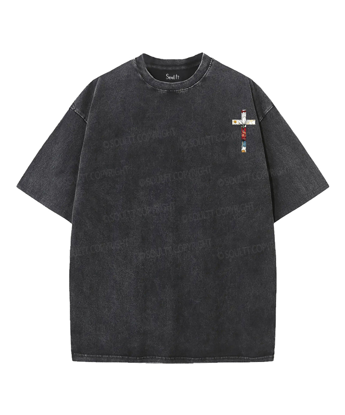 Faith Freedom 250 Years Double Sided Unisex Washed Christian T-shirt