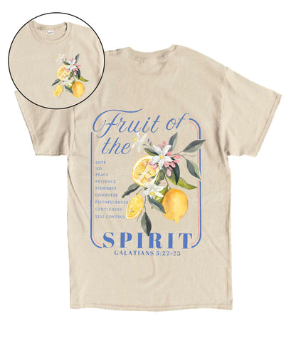 Fruit Of The Spirit Double Sided Unisex Cotton Christian T-Shirt