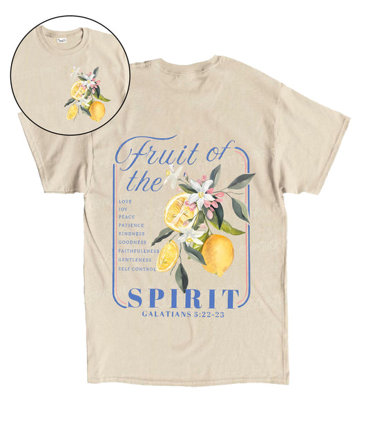 Fruit Of The Spirit Double Sided Unisex Cotton Christian T-Shirt