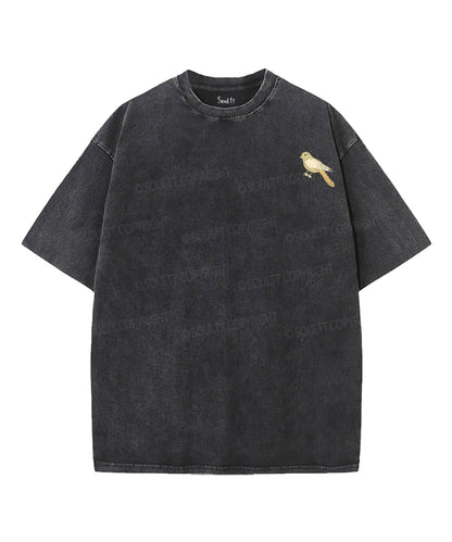 Look At The Birds Double Sided Unisex Washed Christian T-shirt