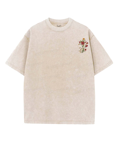 Homesick For Heaven Double Sided Unisex Washed Christian T-shirt
