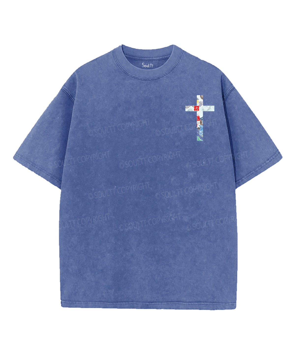 Light Of The World Double Sided Unisex Washed Christian T-shirt
