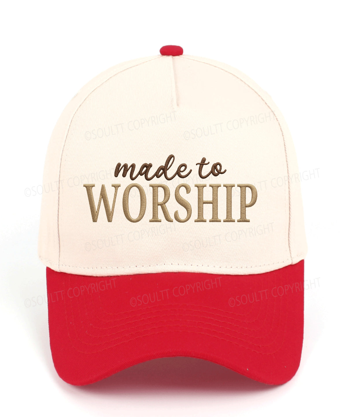 Made To Worship Embroidered Christian Trucker Hat