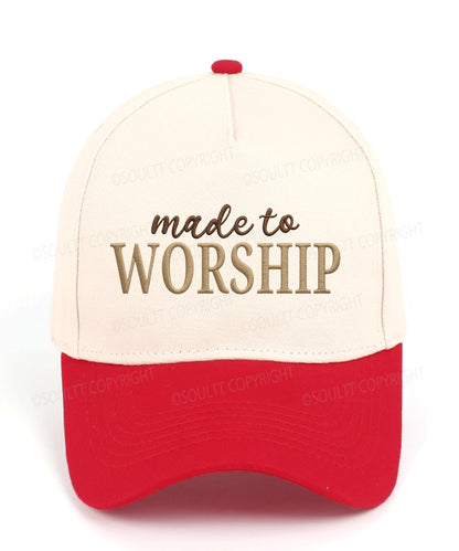 Made To Worship Embroidered Christian Trucker Hat