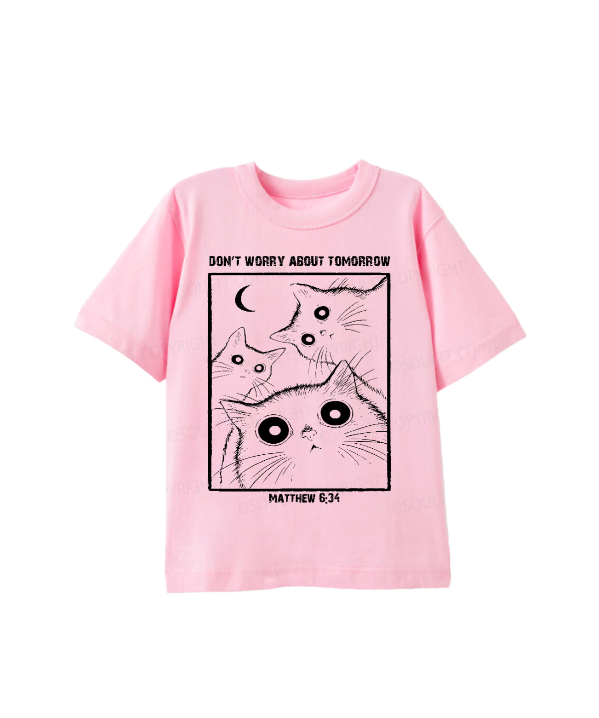 Kids Don't Worry About Tomorrow Cotton Christian T-shirt