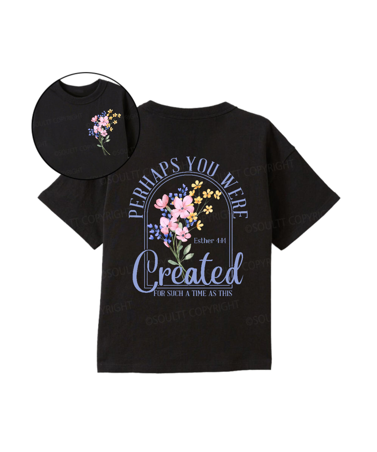 Kids Created For Such A Time Double Sided Cotton Christian T-shirt