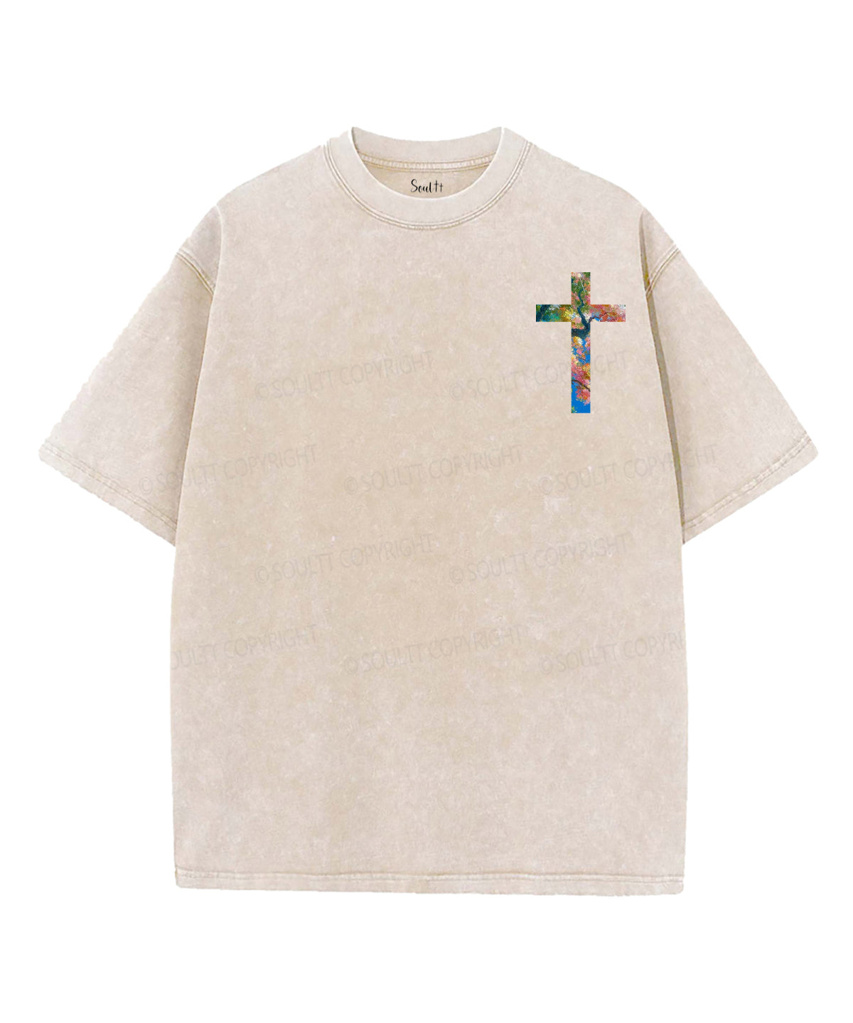 But The Word Of The Lord Endures Forever Double Sided Unisex Washed Christian T-shirt