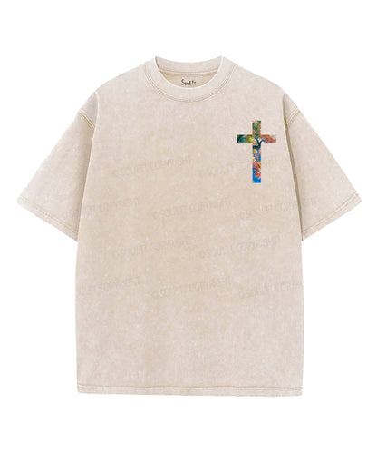 But The Word Of The Lord Endures Forever Double Sided Unisex Washed Christian T-shirt