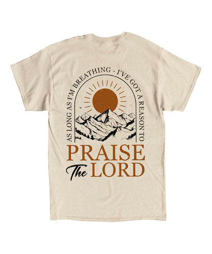Praise The Lord Double Sided Unisex Cotton Christian T-Shirt