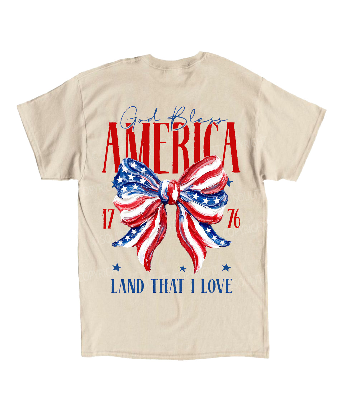 God Bless America Double Sided Unisex Cotton Christian T-Shirt