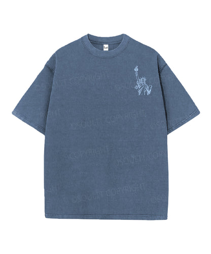250 Years America Anniversary Double Sided Unisex Christian Washed T-Shirt & Shorts