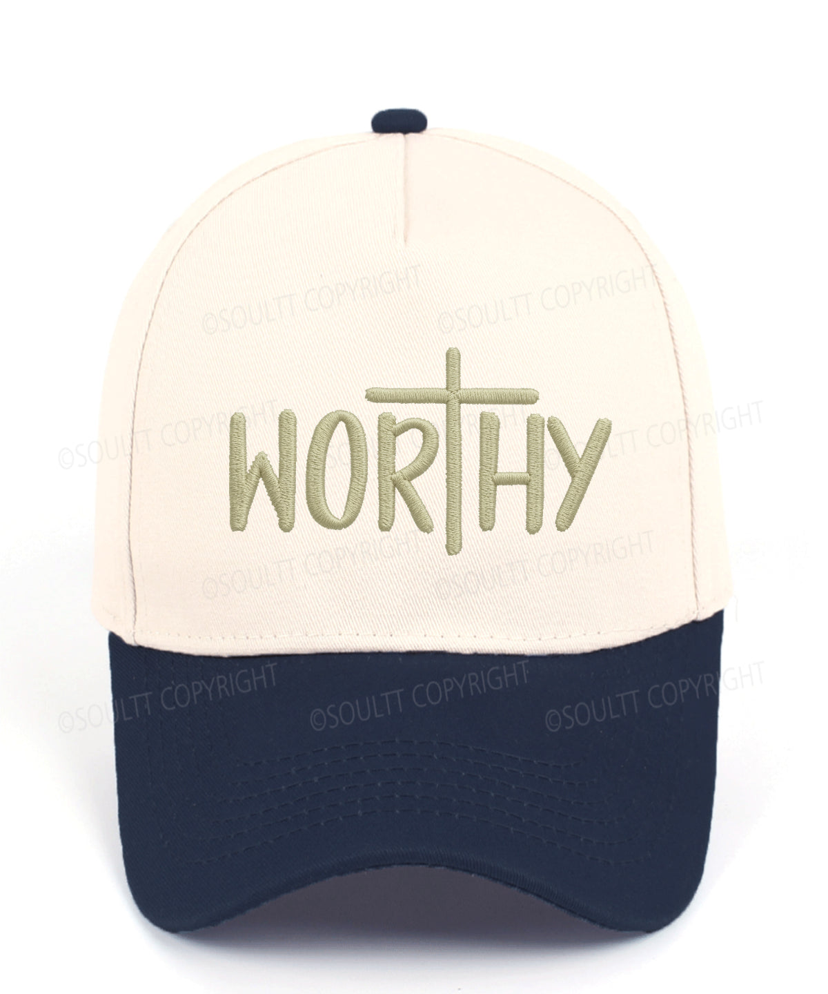 Worthy Embroidered Christian Trucker Hat