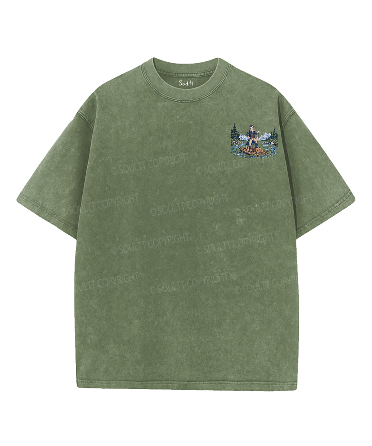 Faith & Freedom Double Sided Unisex Washed Christian T-shirt