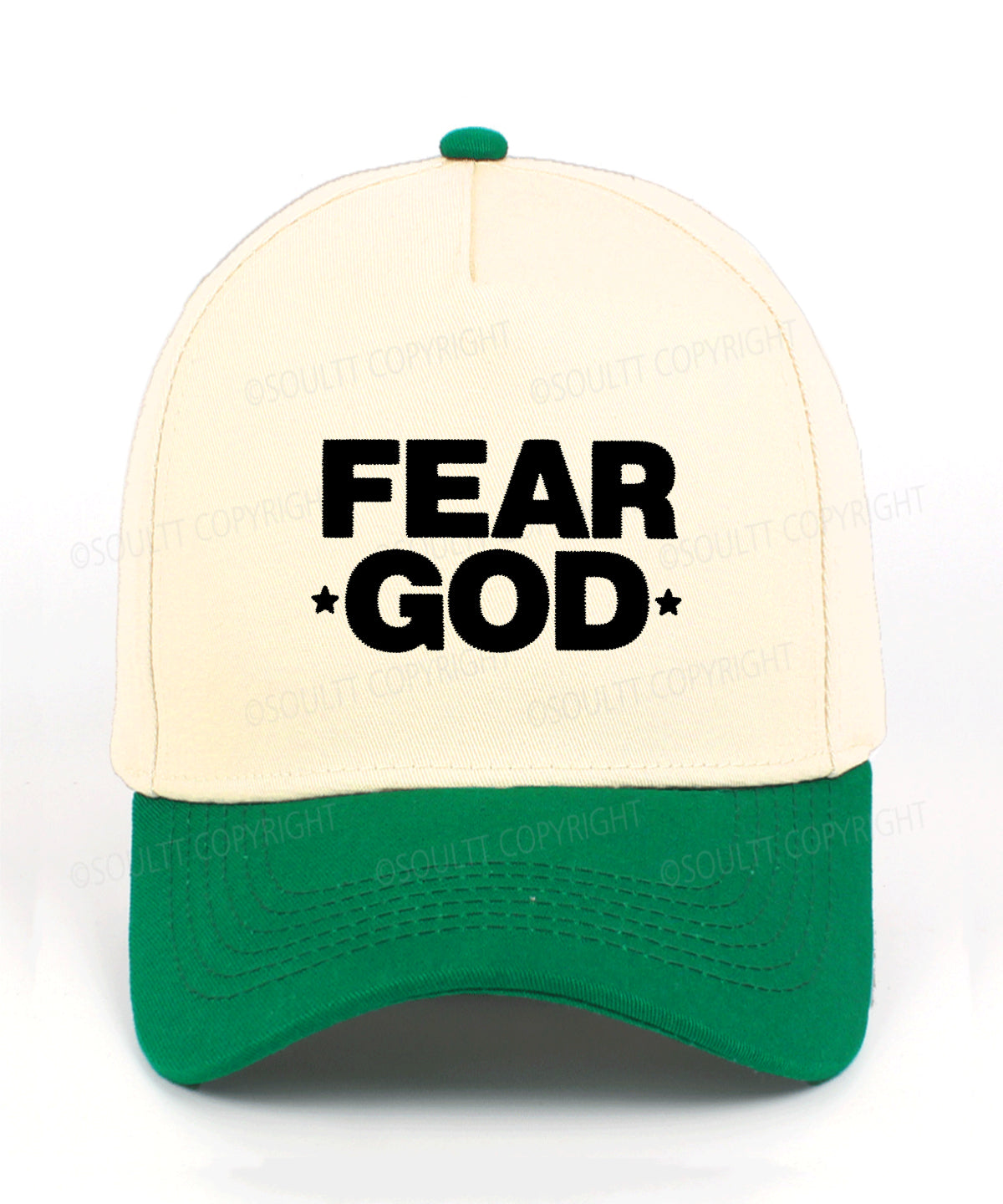 Fear God Embroidered Christian Trucker Hat