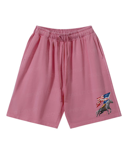 250 Years America Anniversary Double Sided Unisex Christian Washed T-Shirt & Shorts