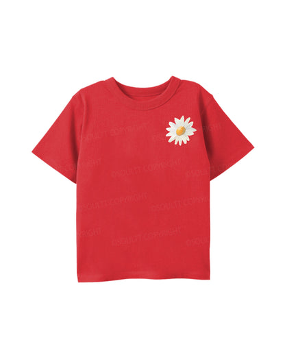 Kids Consider The Wildflowers Double Sided Cotton Christian T-shirt
