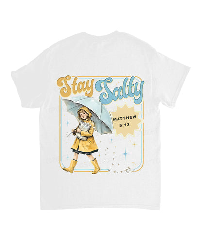 Stay Salty Double Sided Unisex Cotton Christian T-Shirt