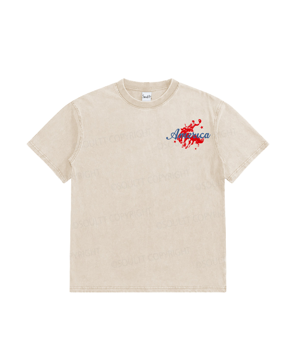 Kids 250 Years America Anniversary Double Sided Washed Christian T-shirt