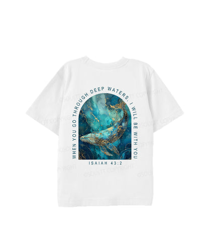 Kids I Will Be With You Double Sided Cotton Christian T-shirt