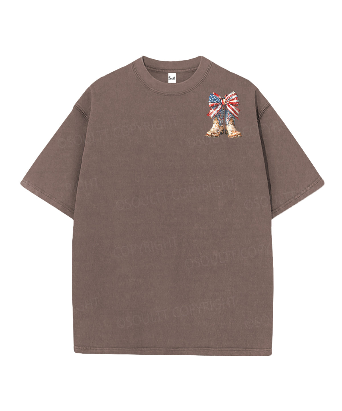 God Bless America Double Sided Unisex Christian Washed T-Shirt & Shorts