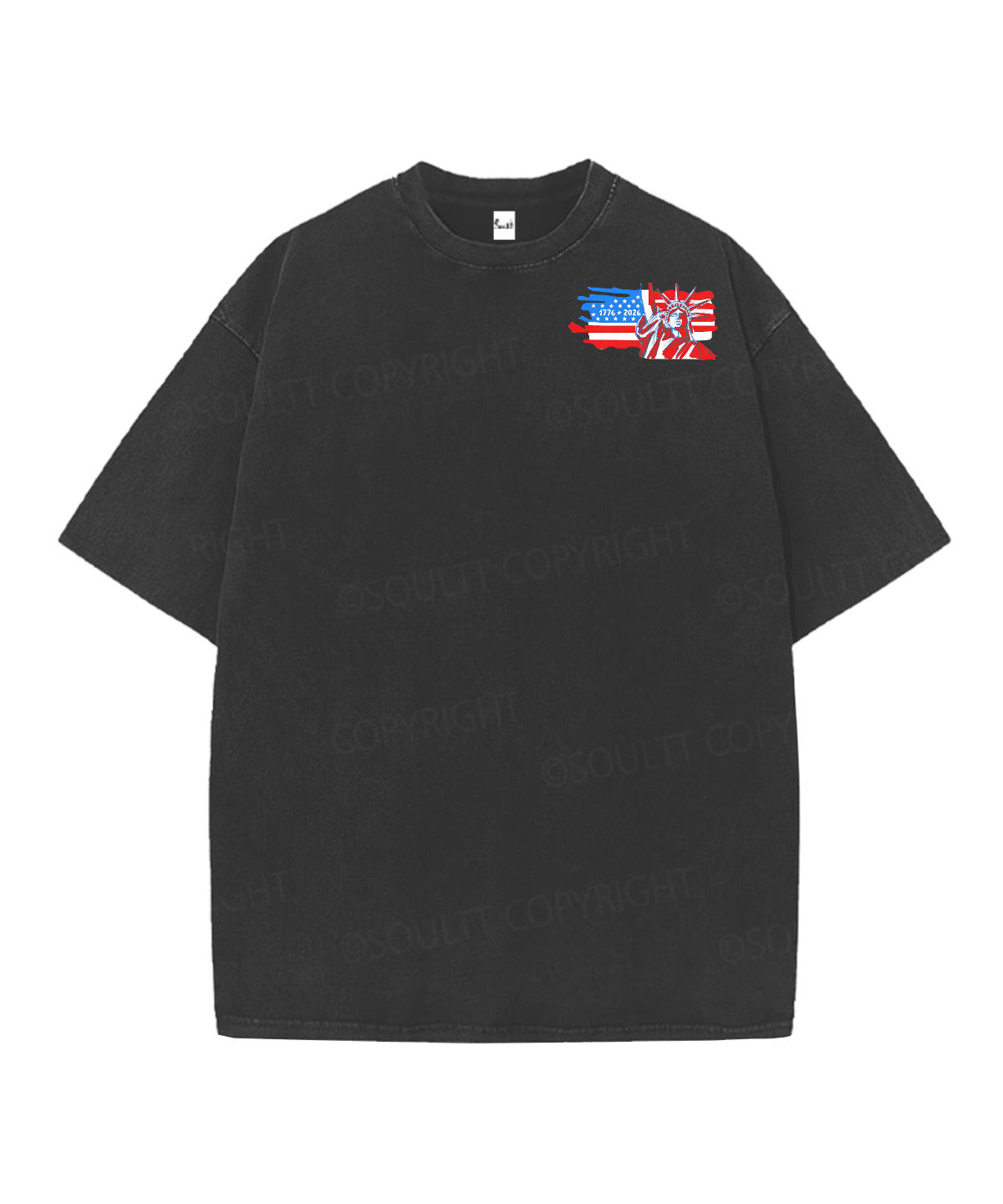 250 Years America Anniversary Double Sided Unisex Christian Washed T-Shirt & Shorts