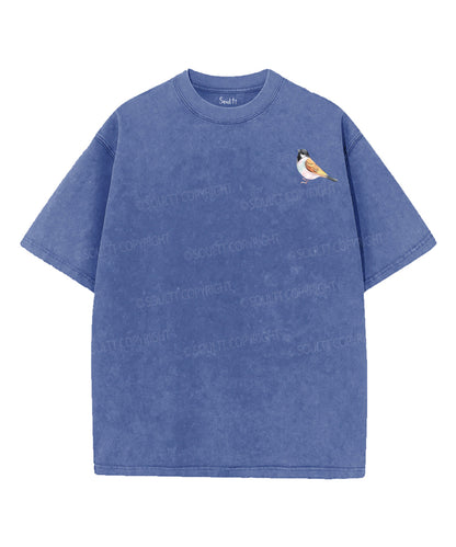 Look At The Birds Double Sided Unisex Washed Christian T-shirt