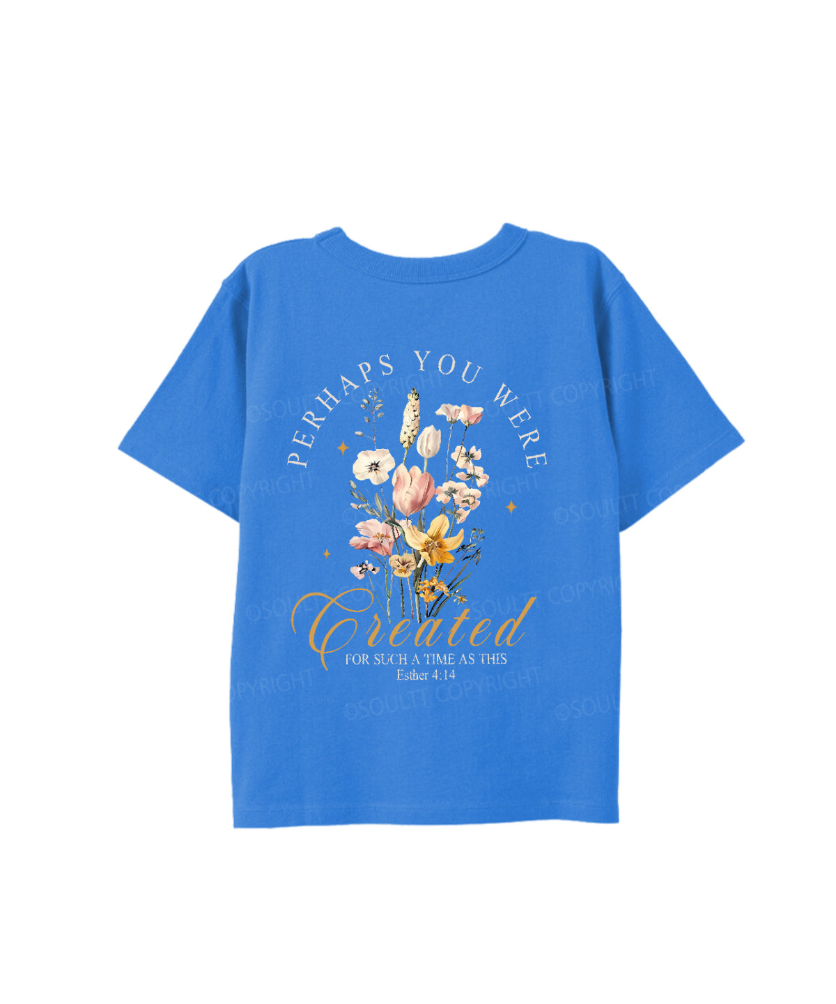 Kids Perhaps You Were Created Double Sided Cotton Christian T-shirt