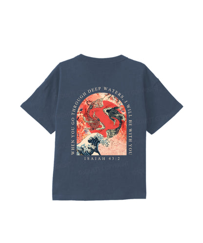 Kids I WIll Be With You Double Sided Cotton Christian T-shirt