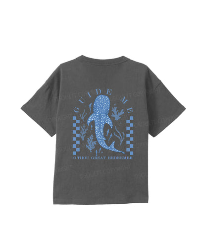 Kids Guide Me ,O Thou Great Redeemer Double Sided Cotton Christian T-shirt