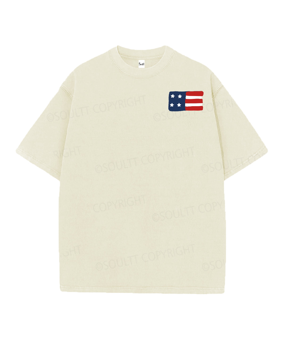 She Loves Jesus And America Too Double Sided Unisex Christian Washed T-Shirt & Shorts