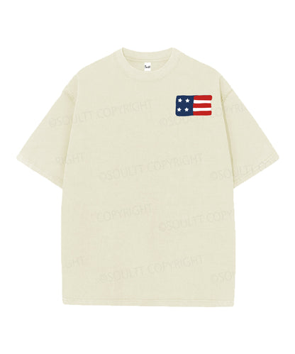 She Loves Jesus And America Too Double Sided Unisex Christian Washed T-Shirt & Shorts