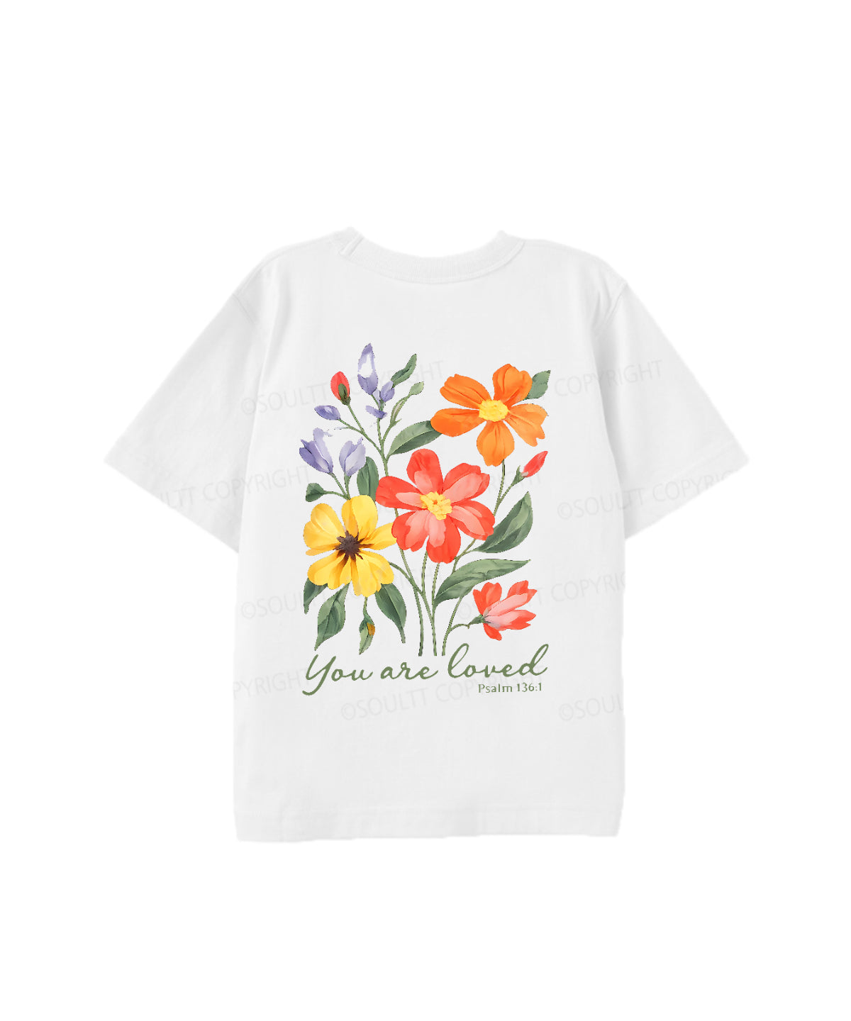 Kids You Are Loved Double Sided Cotton Christian T-shirt