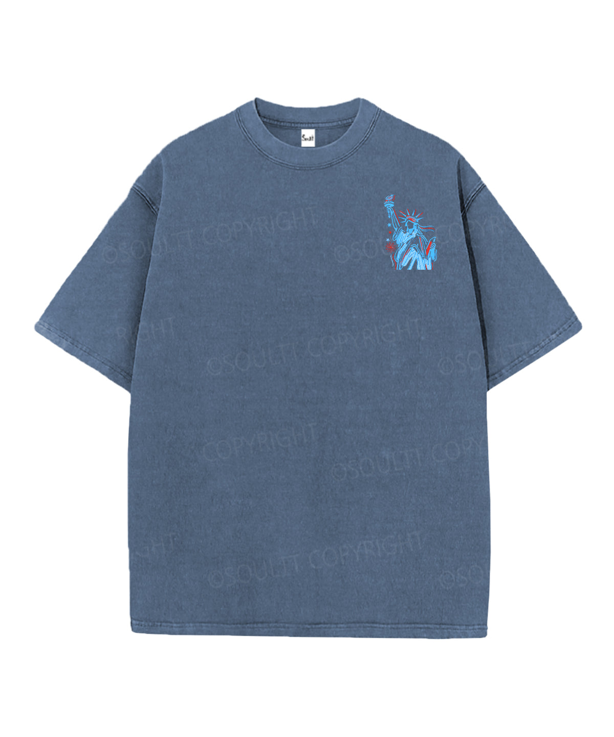 She Loves Jesus And America Too Double Sided Unisex Christian Washed T-Shirt & Shorts