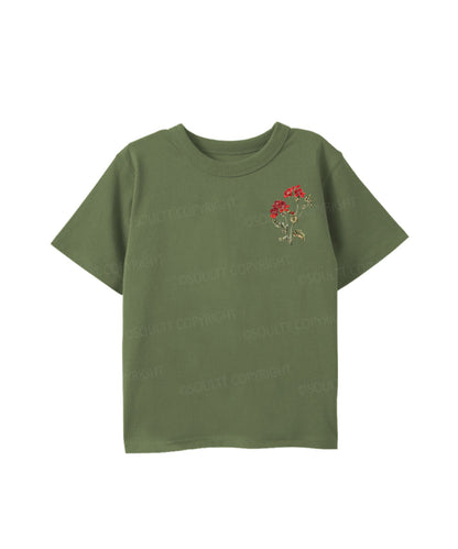Kids Consider The Lilies Double Sided Cotton Christian T-shirt