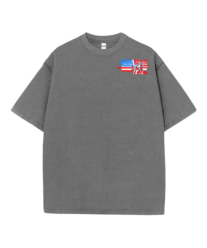 250 Years America Anniversary Double Sided Unisex Christian Washed T-Shirt & Shorts
