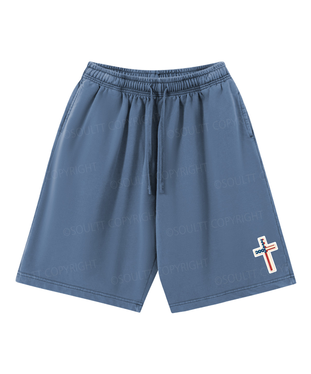 Hooked On Jesus Double Sided Unisex Christian Washed T-Shirt & Shorts