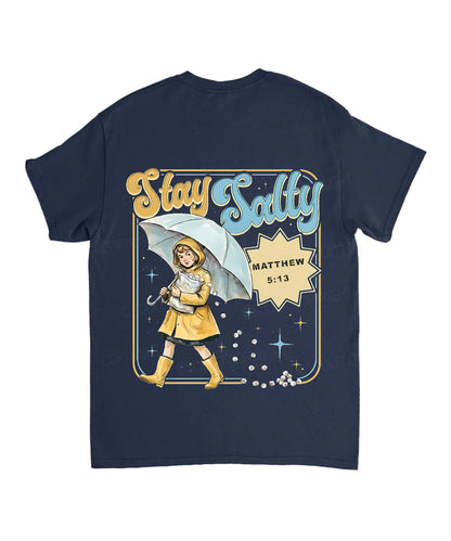 Stay Salty Double Sided Unisex Cotton Christian T-Shirt