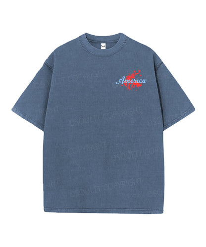 250 Years America Anniversary Double Sided Unisex Christian Washed T-Shirt & Shorts