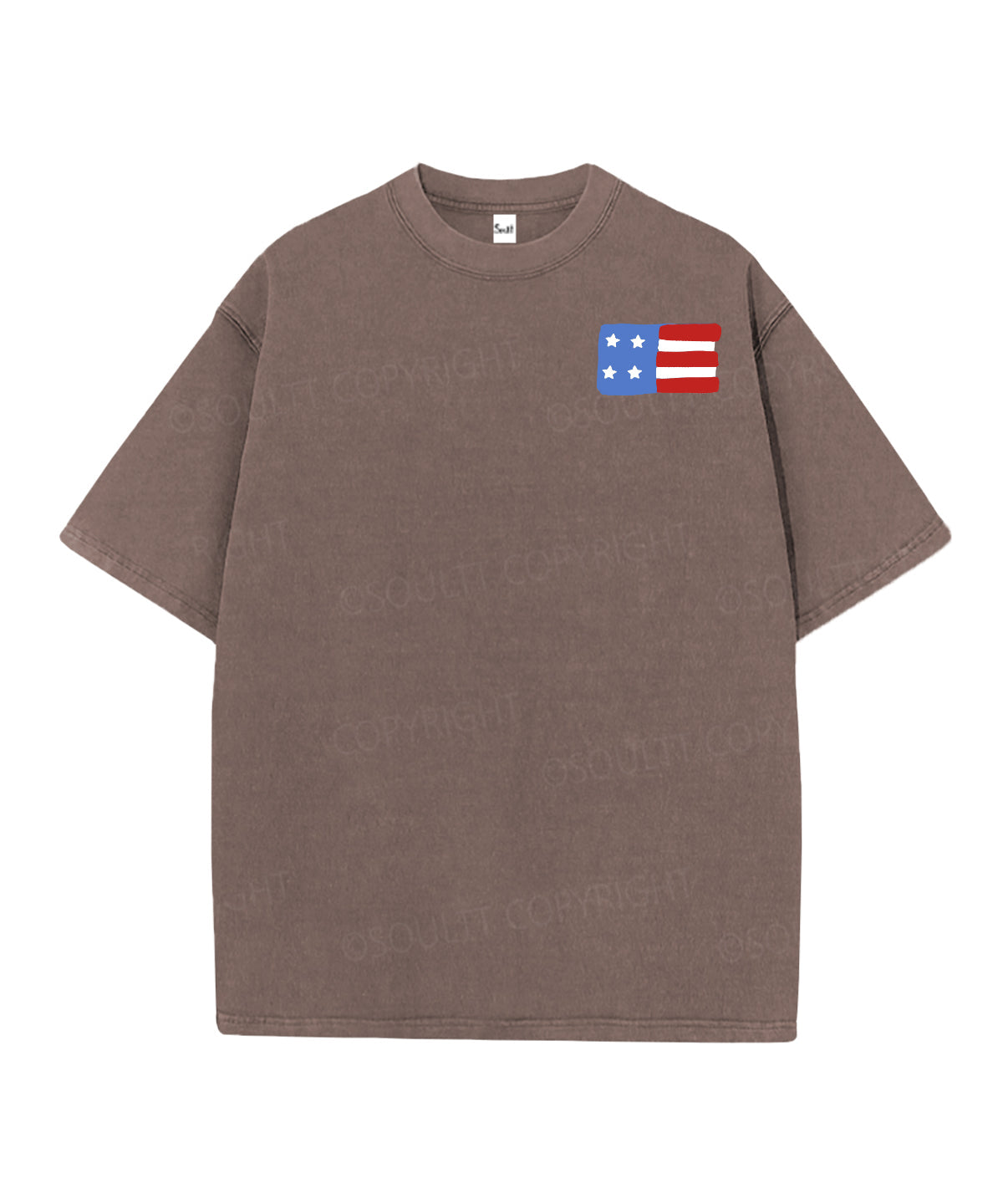 She Loves Jesus And America Too Double Sided Unisex Christian Washed T-Shirt & Shorts