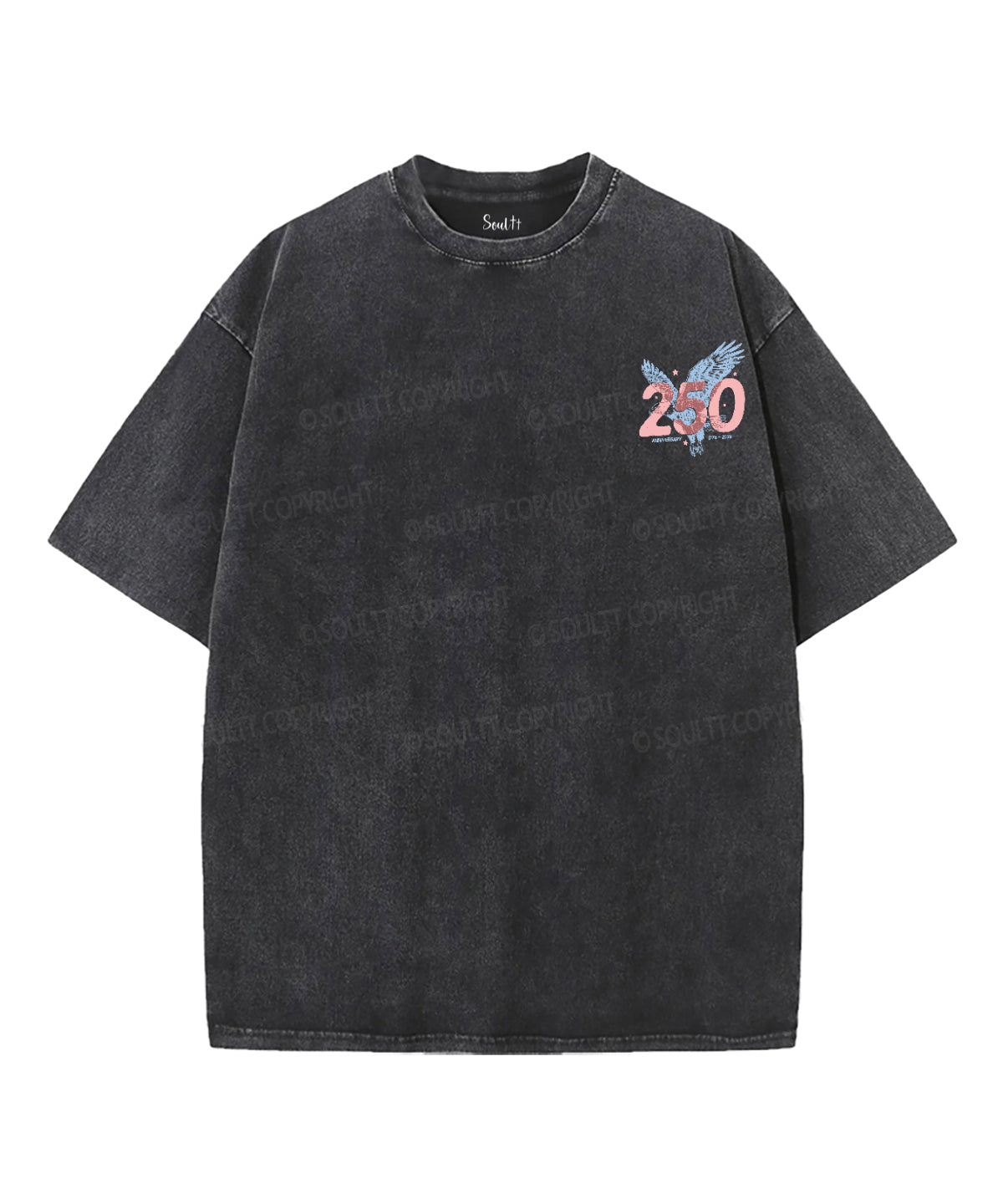One Nation Under God Double Sided Unisex Washed Christian T-shirt