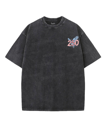 One Nation Under God Double Sided Unisex Washed Christian T-shirt